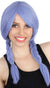 Women's Lilac Purple Side Plaits Costume Accessory Wig Main Image