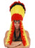 Red and Yellow Indian Feather Headdress