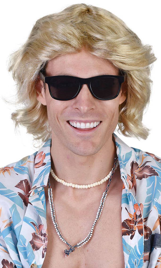 Blonde Mens Surf Dude Wig | Mens Blonde Costume Wig