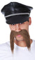 Men's Brown Bad Biker Novelty Costume Moustache Main Image