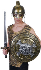 Gladiator Shield in Bronze with Silver Ram Head Main Image