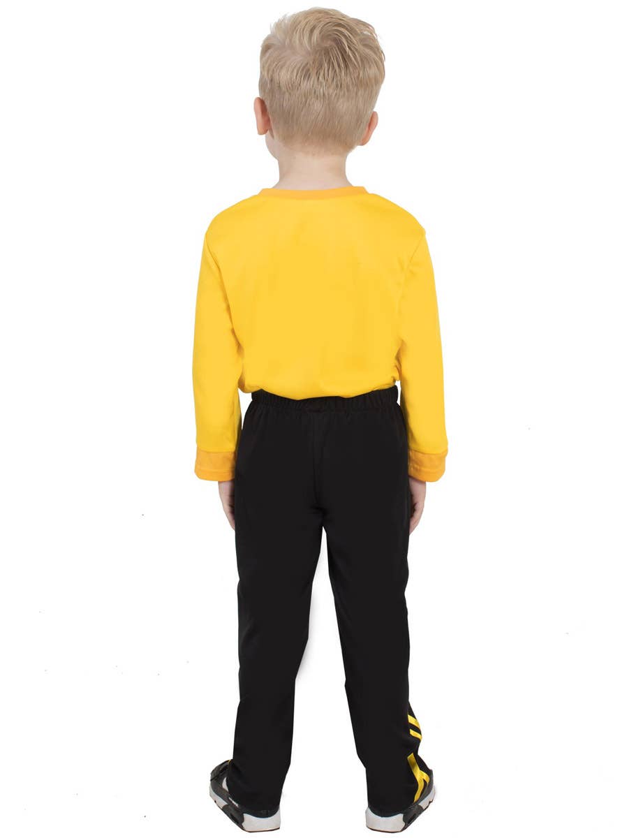 Image of Licensed The Wiggles Boy's Yellow Shirt Costume - Back View