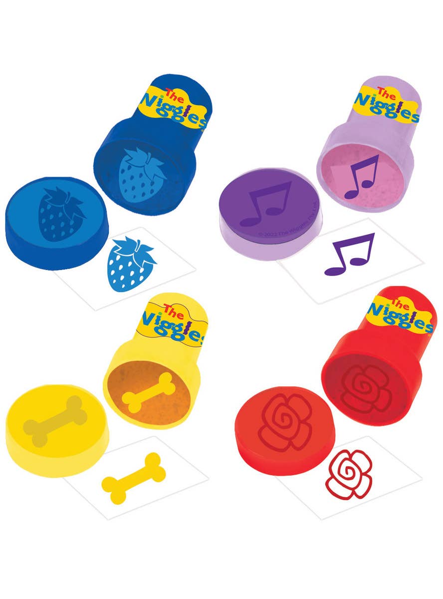Image of The Wiggles Coloured Stamps Party Favours