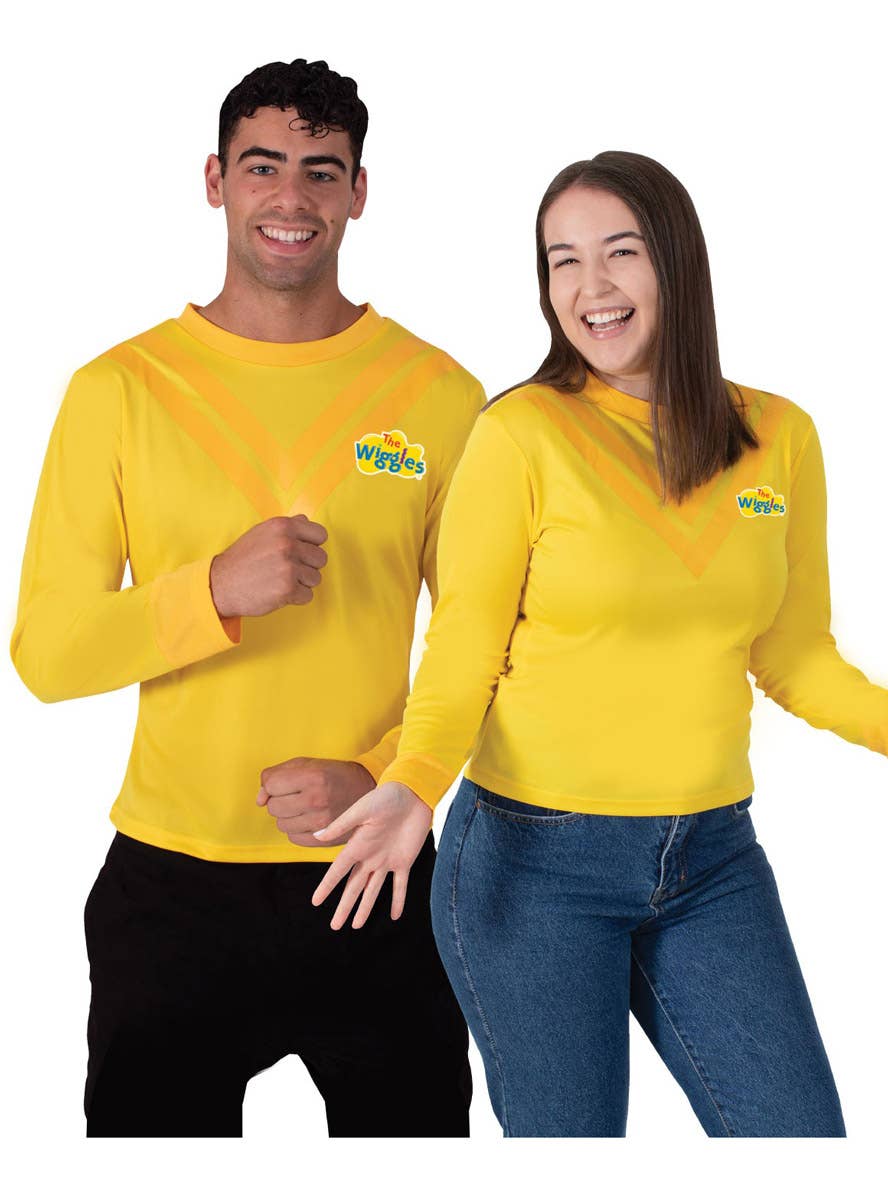 Image of Licensed The Wiggles Women's Yellow Shirt Costume - Couples ain Image