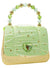 Image of Tiana Green and Gold Sparkle Girls Deluxe Costume Bag - Front Image