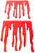 Image of Dripping Blood Red Gel Halloween Window Cling