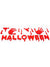 Image of Happy Halloween Bloody Hand Prints Window Cling