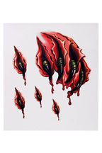 Image of Bloody Claws Horror 3D Temporary Tattoos Pack - Main Photo