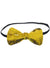 Gold Sequinned Bow Tie On Elastic Costume Accessory