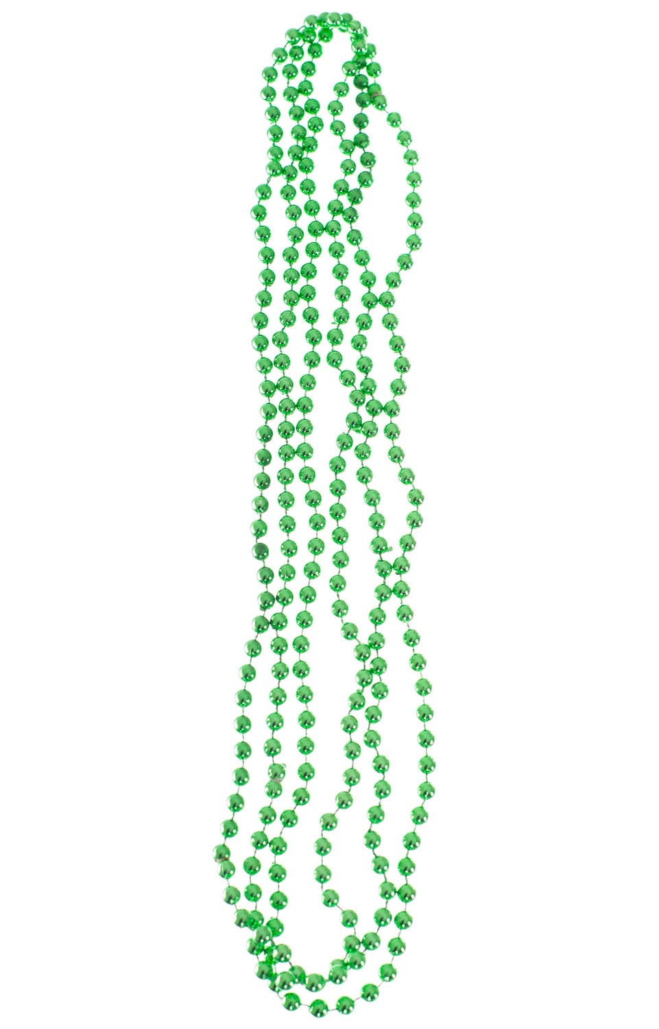 3 Strand Metallic Green Necklace St Patrick's Day or 80s Costume Jewellery