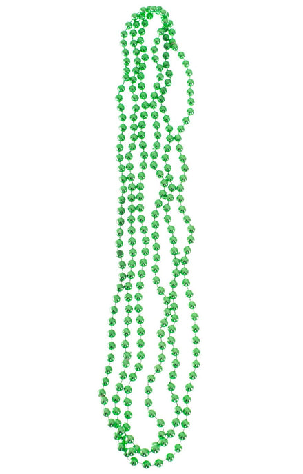 3 Strand Metallic Green Necklace St Patrick's Day or 80s Costume Jewellery