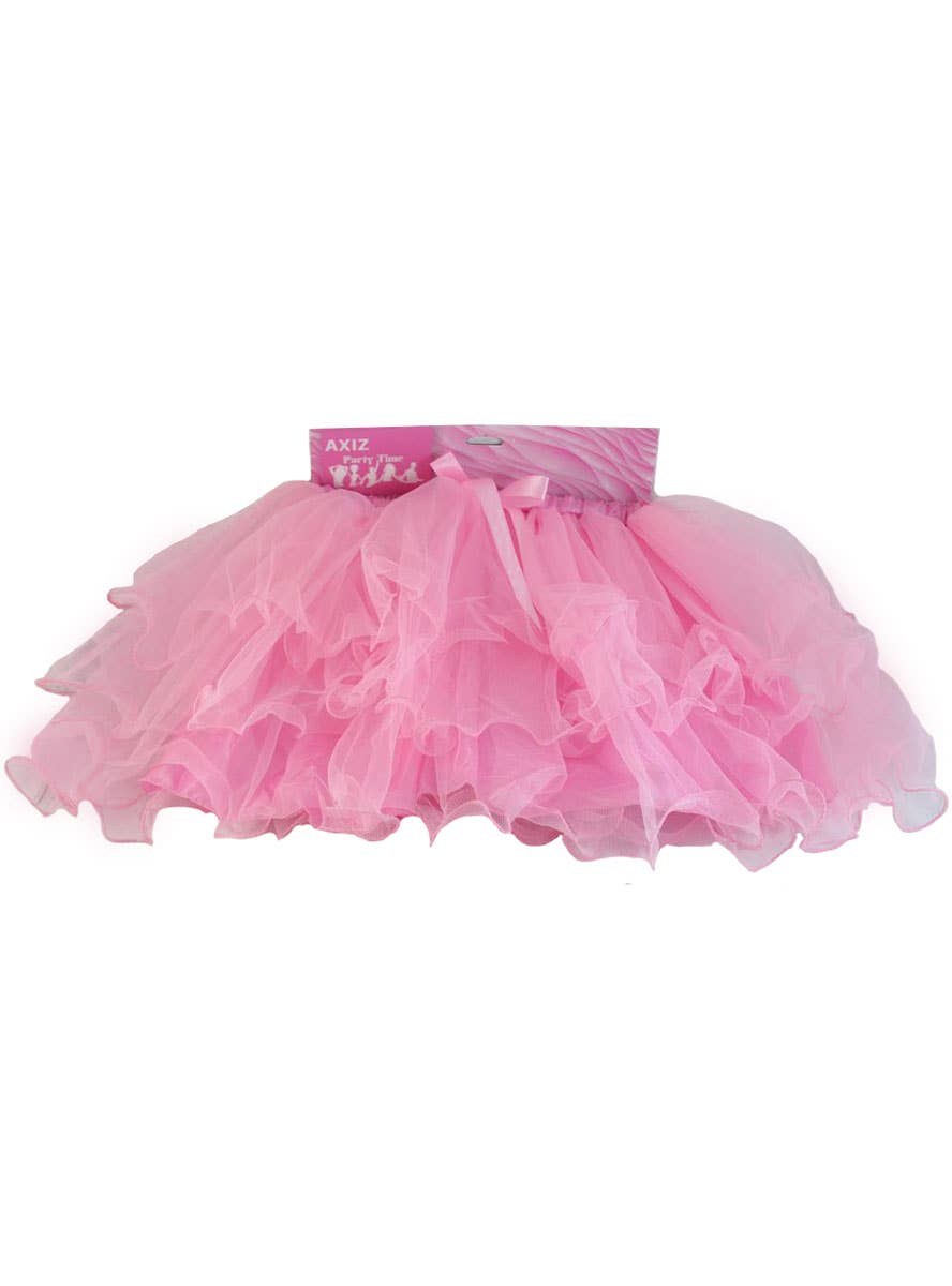 Image of Soft Pink Womens Layered Fairy Costume Tutu