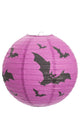 Purple Paper Bat Print Lantern Halloween Decoration Main Image