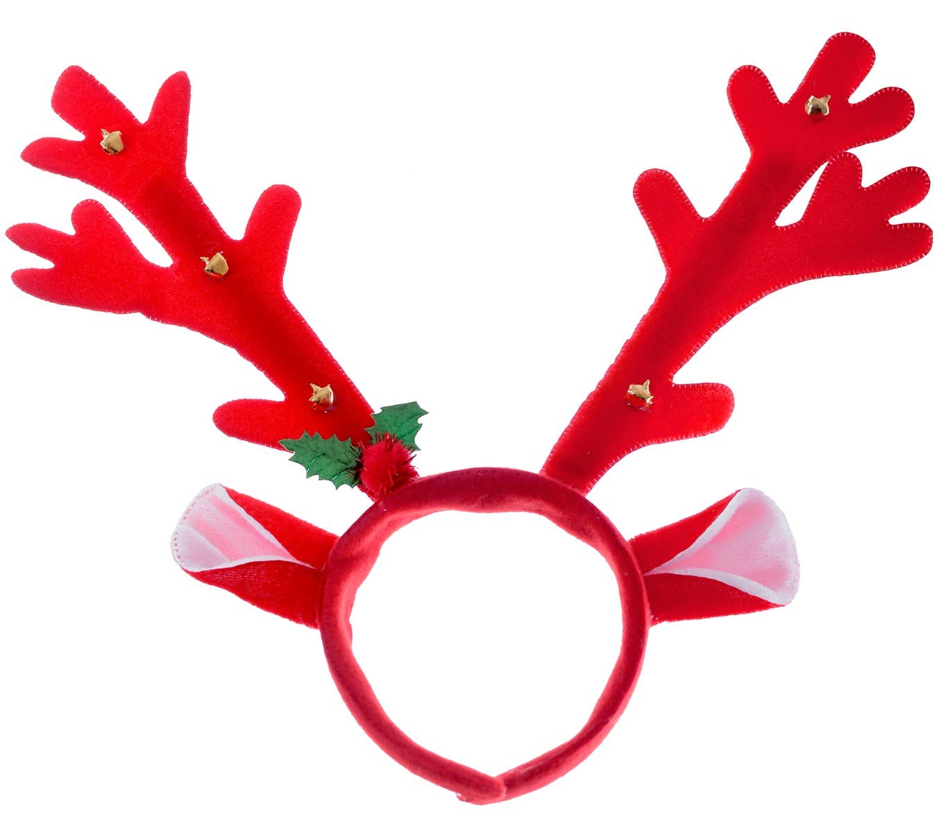 Red Christmas Reindeer Antlers Headband Costume Accessory Zoom Image