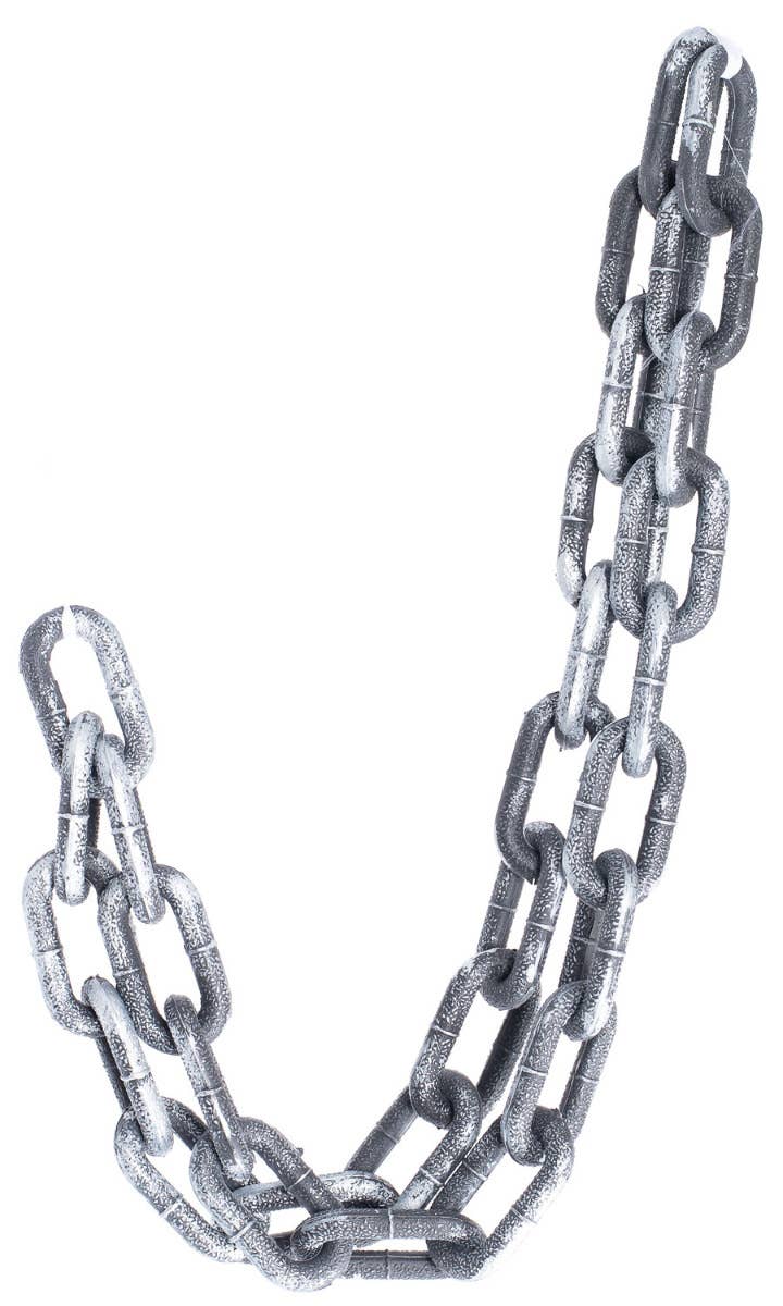 Six Foot Long Metal Look Grey and Silver Chains Halloween Decoration Main Image