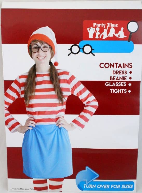 Women's Where's Wally Wanda Teachers Book Week Costume Package Image