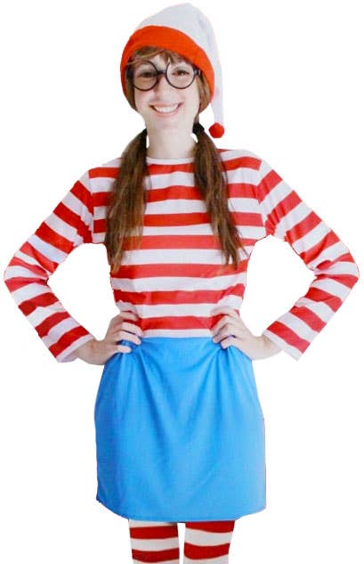 Women's Where's Wally Wanda Teachers Book Week Costume Main Image