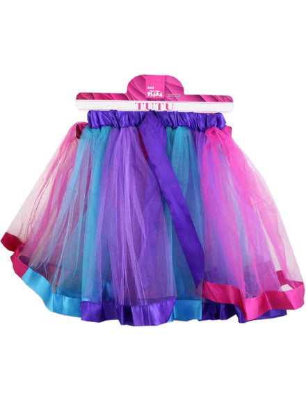 Image of Layered Purple, Pink and Blue Womens Fairy Tutu