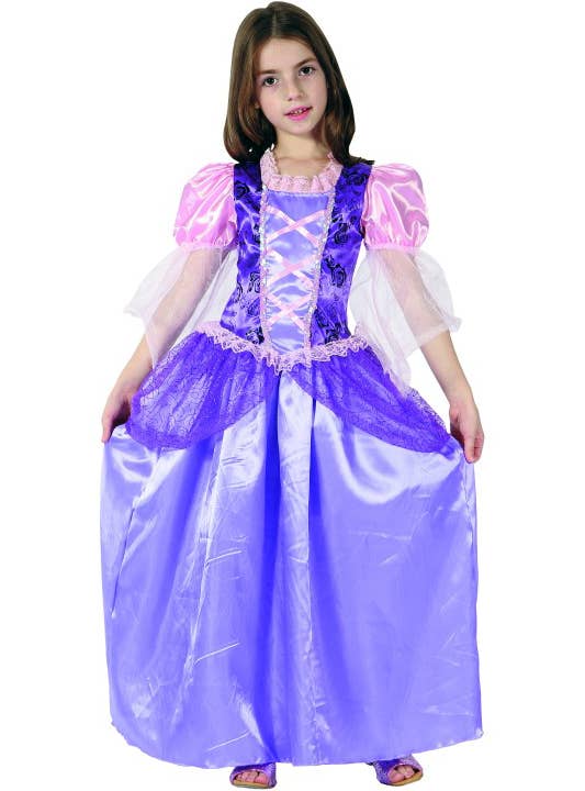 Image of Disney Princess Rapunzel Girls Purple Fairytale Costume