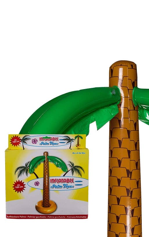 Tropical Inflatable Palm Tree Hawaiian Party Decoration - Alternative Image