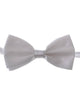 White Satin Bow Tie on Adjustable Strap