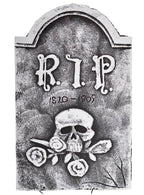Skull and Roses RIP Tombstone Decoration
