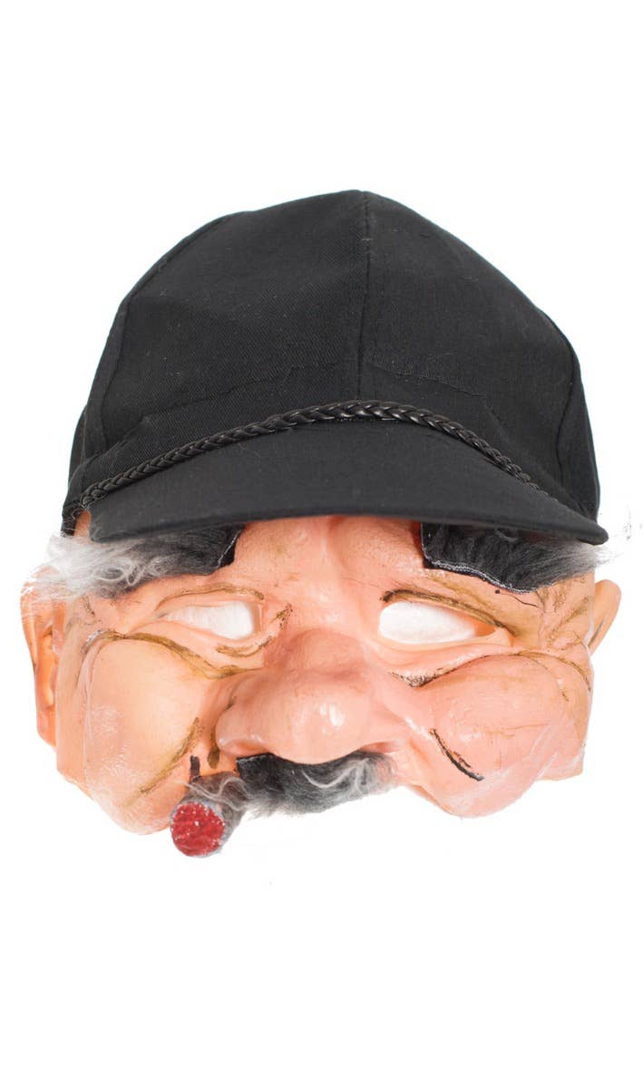 Old Man Latex Half Mask and Hat Alt Image