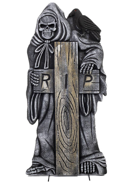Standing Grim Reaper RIP Tombstone Prop