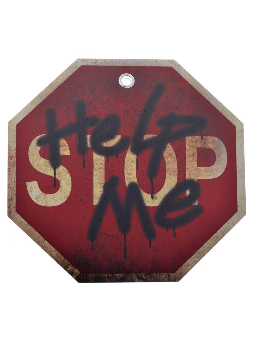 Stop Help Me Halloween Sign Decoration