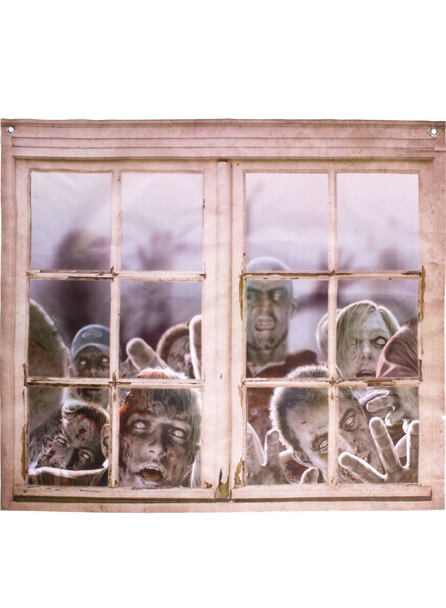 Large Zombie Window Halloween Decoration