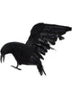 Black Raven With Wings Up Halloween Decoration