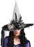White Witch Hat with Glitter, Skull Mesh and Ribbons - Main Image