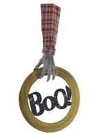 Dismembered Zombie Arm and BOO Sign Halloween Prop