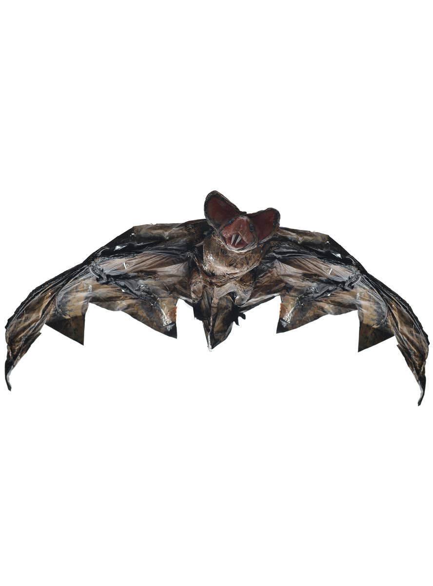 80cm Large Brown Flying Bat Prop | Hanging Bat Halloween Decoration