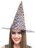 Black and White Witch Hat with Halloween Print