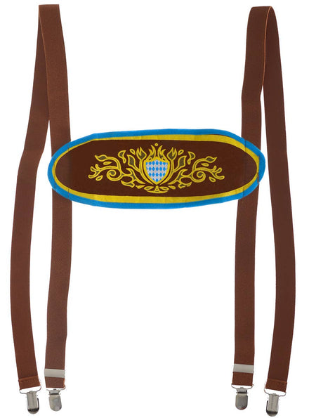 Brown Oktoberfest Lederhosen Braces