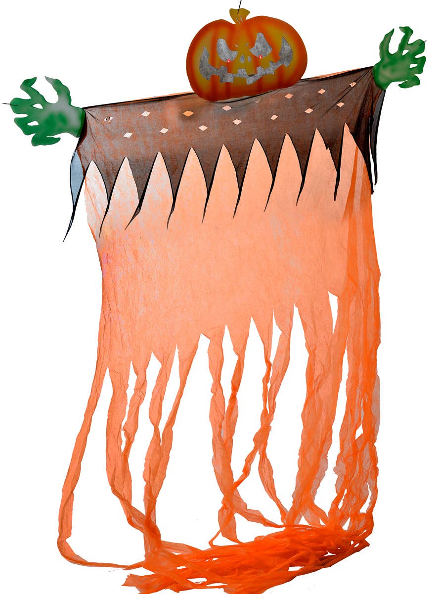 Image of Giant Light Up Pumpkin Halloween Wall Cover