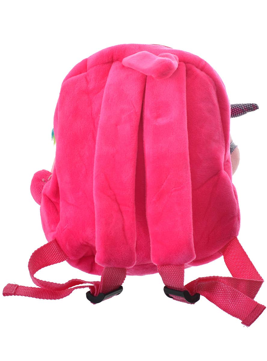 Cute Mini Hot Pink Unicorn Backpack for Kids - Back Image