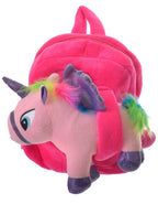 Cute Mini Hot Pink Unicorn Backpack for Kids - Front Image