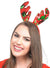 Reversible Red and Green Sequin Antler Headband