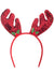 Red and Gold Reversible Sequin Reindeer Headband