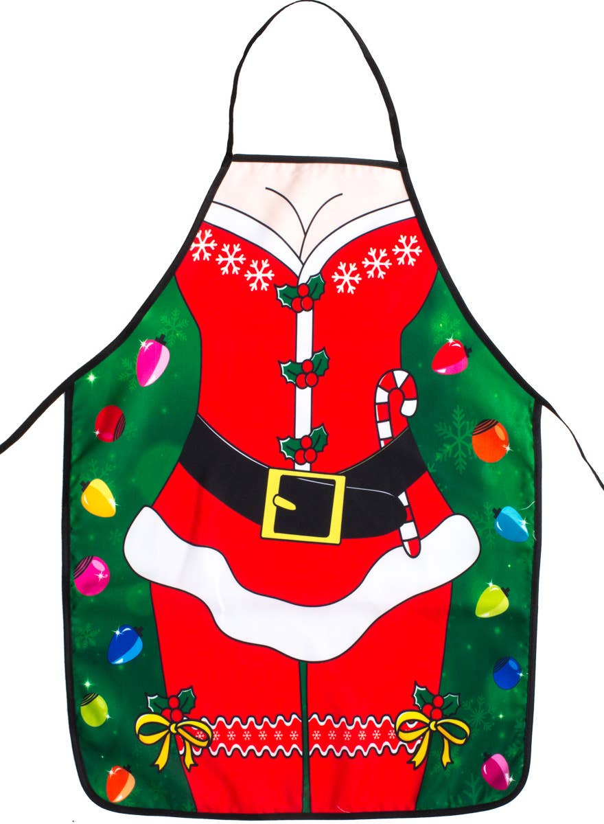 Sexy Miss Claus Novelty Christmas Costume Apron