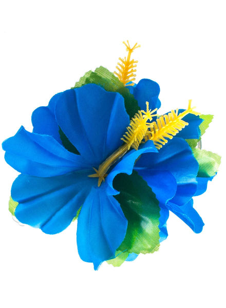 Blue Flower Hawaiian Hair Clip