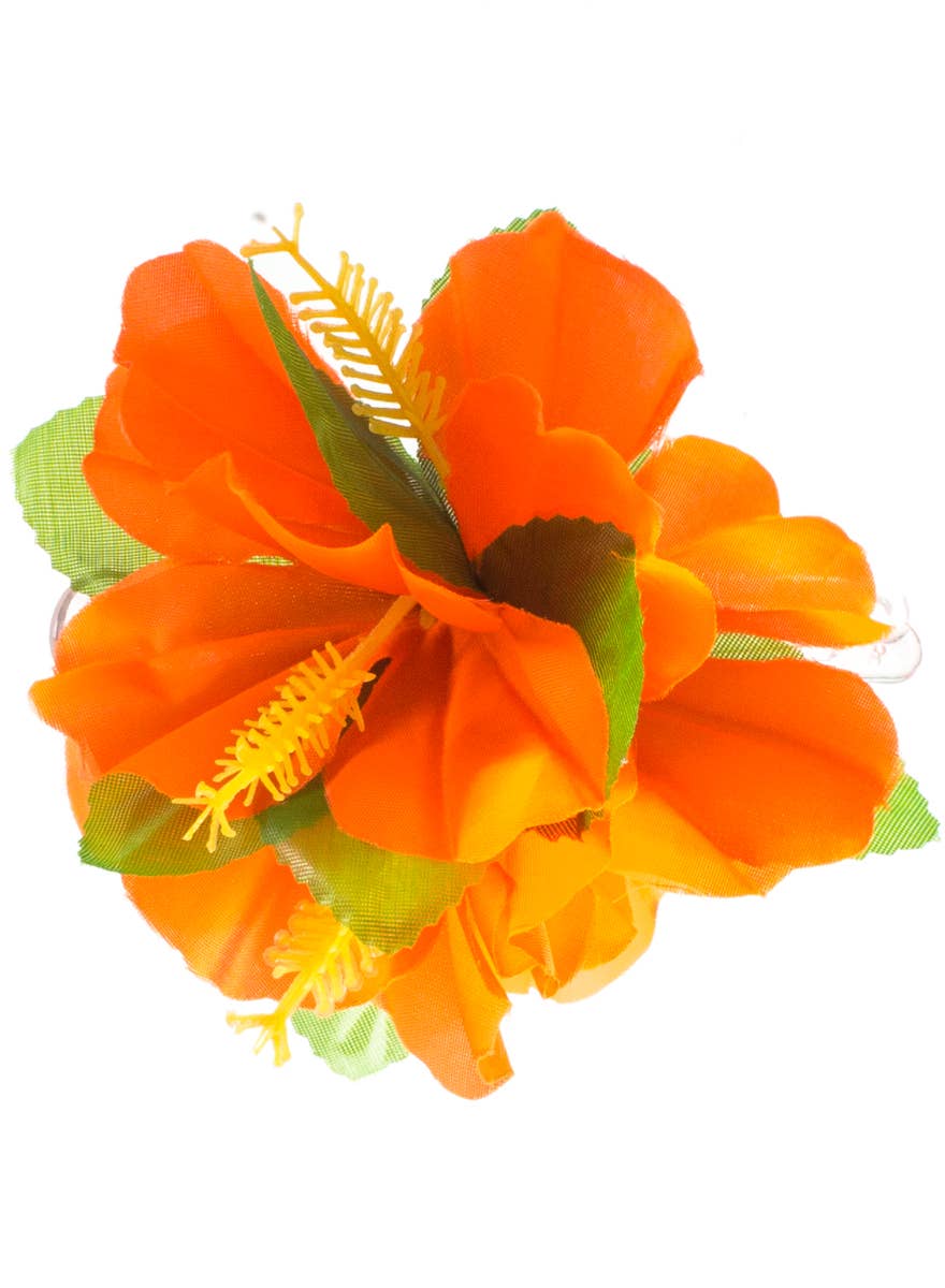 Orange Flower Hawaiian Hair Clip