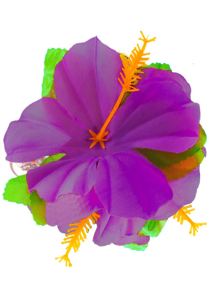 Purple Flower Hawaiian Hair Clip