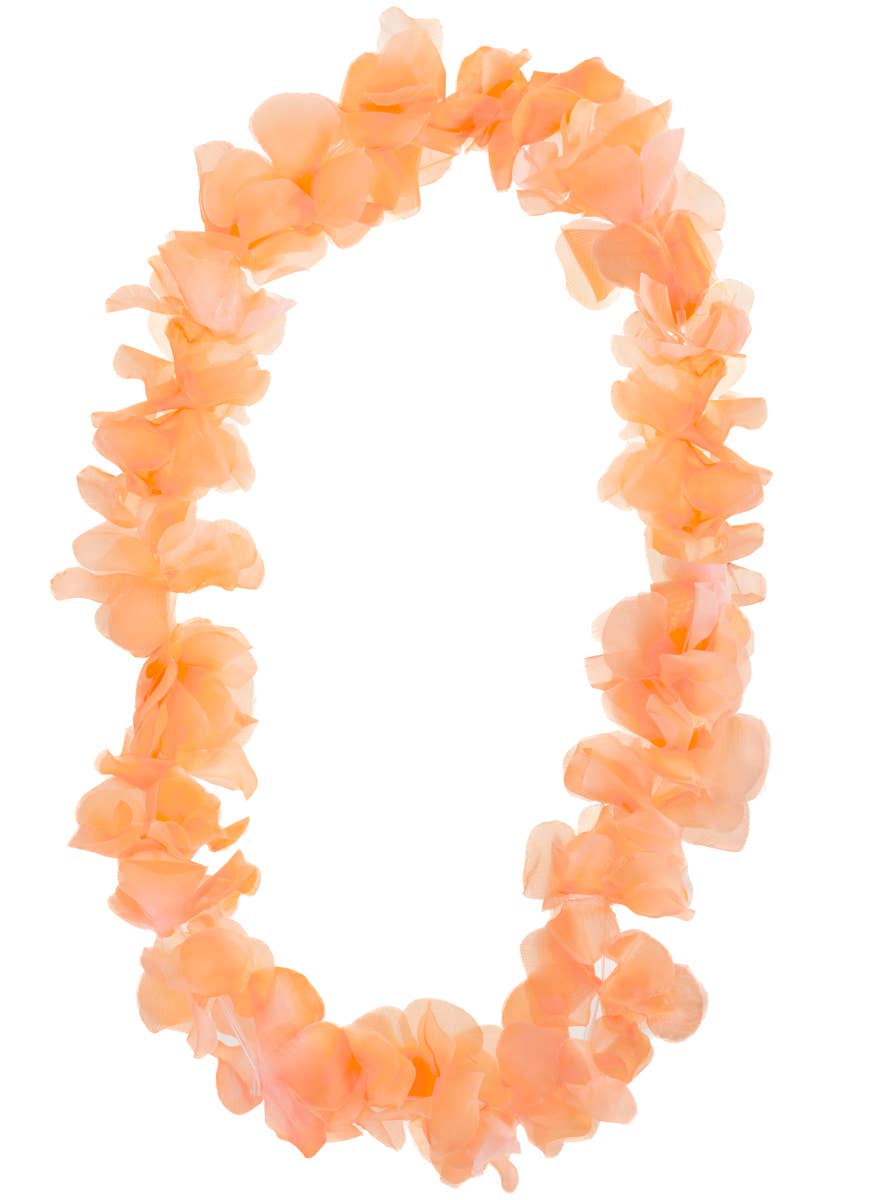 Apricot Orange Flower Hawaiian Costume Lei