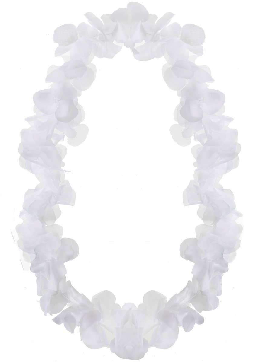 White Flower Hawaiian Costume Lei