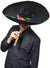 Large Black and Rainbow Mexican Sombrero Costume Hat - Main Image