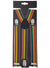 Adjustable Vertical Rainbow Striped Costume Braces