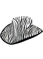 Black and White Zebra Print Cowboy Hat